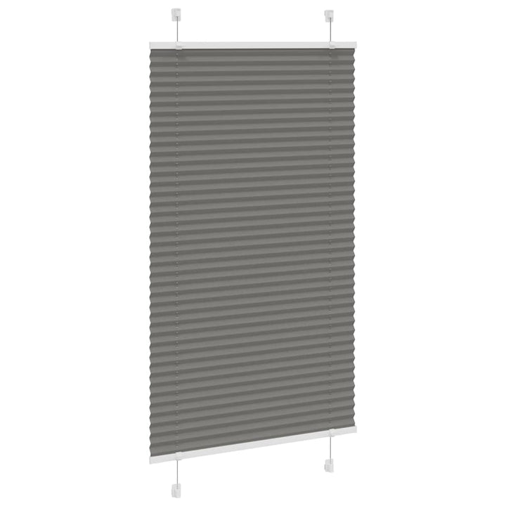 Plisségardin Antracit 80x150 cm Stofbredde 79,4 cm Polyester