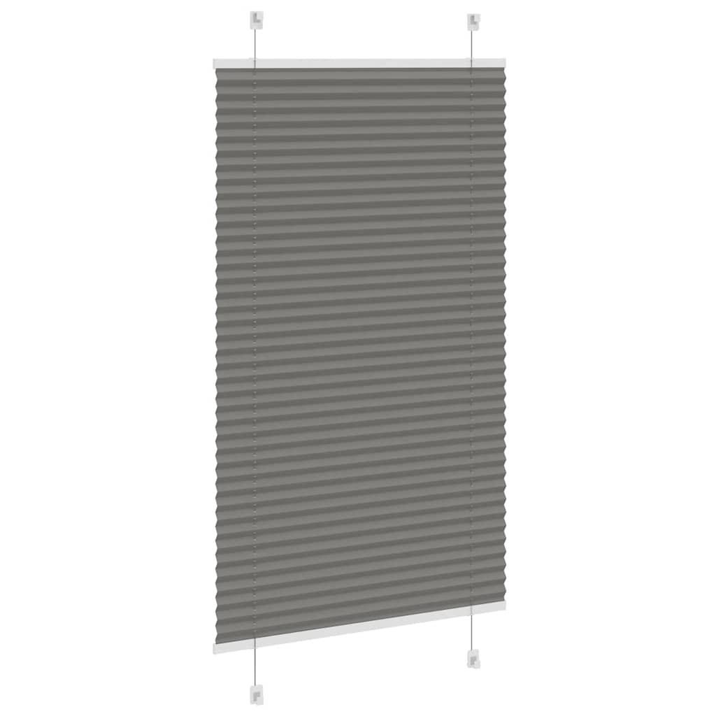 Plisségardin Antracit 80x150 cm Stofbredde 79,4 cm Polyester