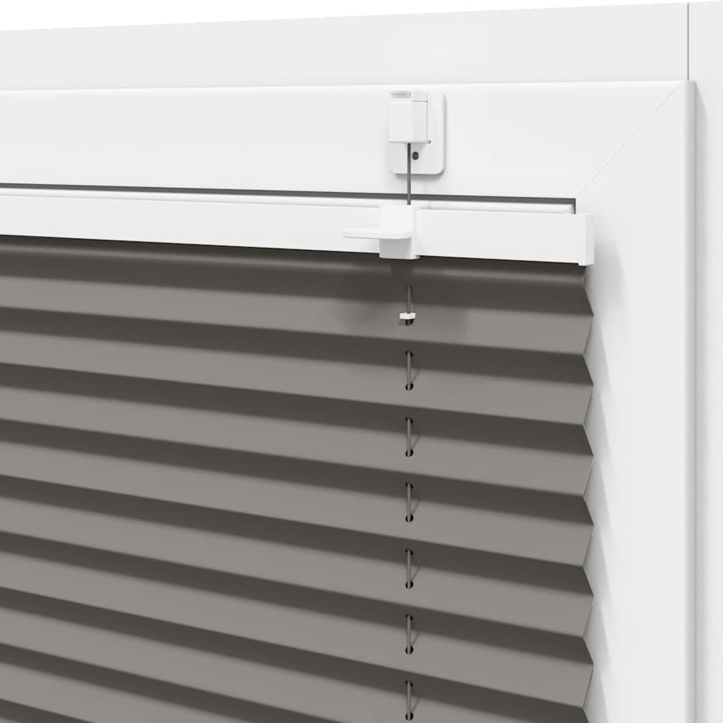 Plisségardin Antracit 85x150 cm Stofbredde 84,4 cm Polyester