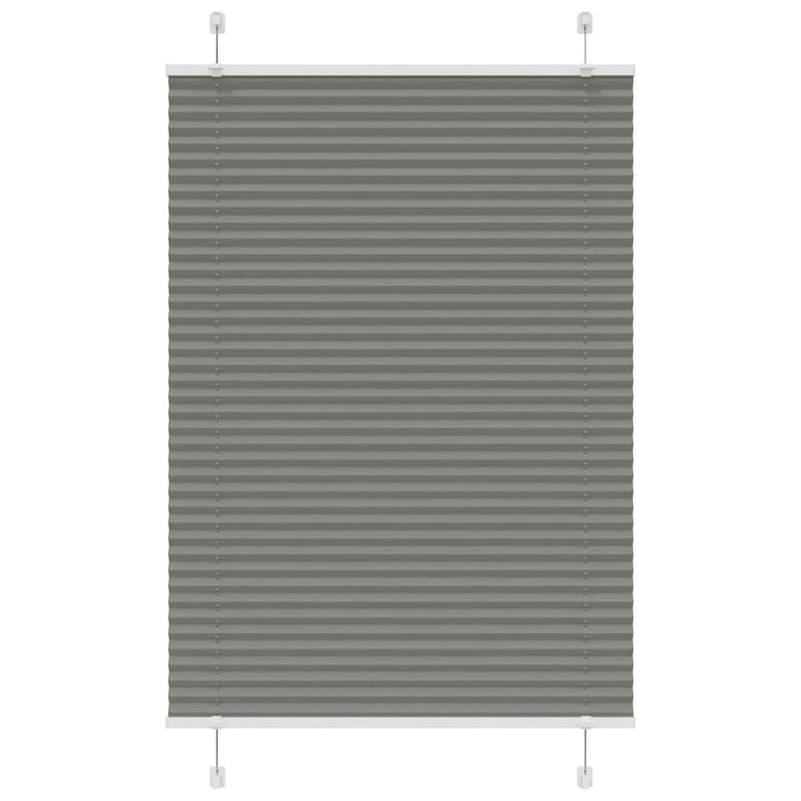 Plisségardin Antracit 90x150 cm Stofbredde 89,4 cm Polyester