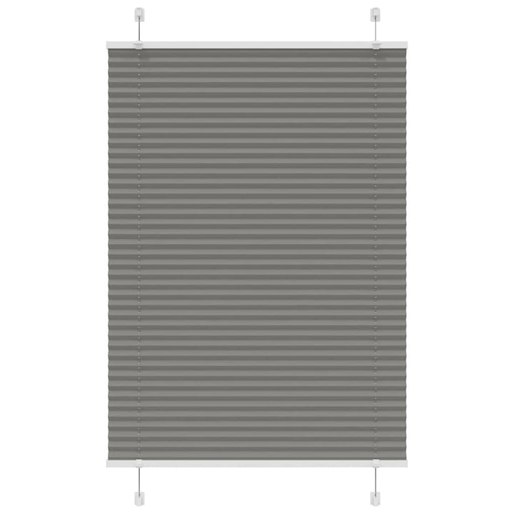 Plisségardin Antracit 95x150 cm Stofbredde 94,4 cm Polyester