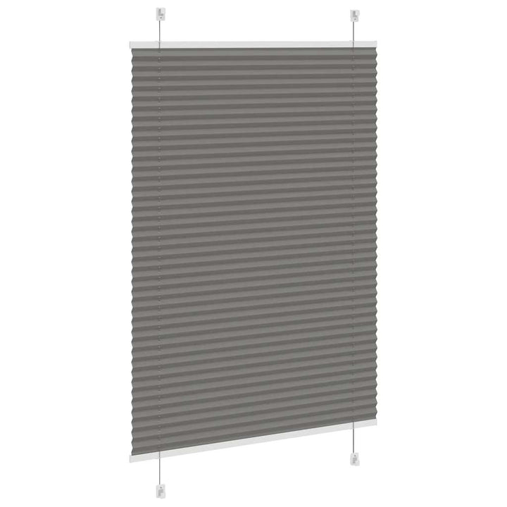 Plisségardin Antracit 100x150 cm Stofbredde 99,4 cm Polyester