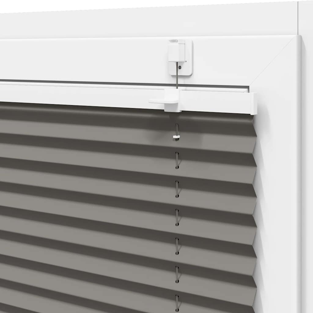 Plisségardin Antracit 100x150 cm Stofbredde 99,4 cm Polyester