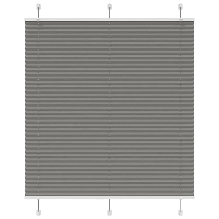 Plisségardin Antracit 115x150 cm Stofbredde 114,4 cm Polyester