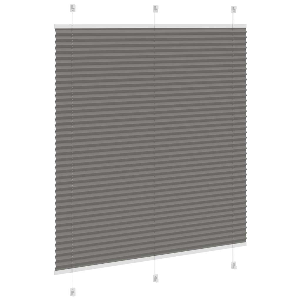 Plisségardin Antracit 115x150 cm Stofbredde 114,4 cm Polyester