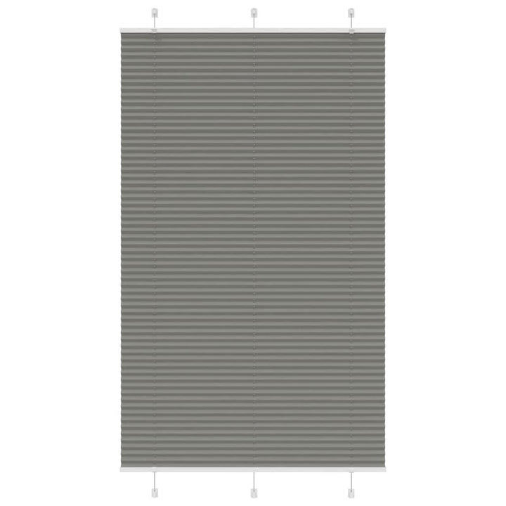 Plisségardin Antracit 120x200 cm Stofbredde 119,4 cm Polyester