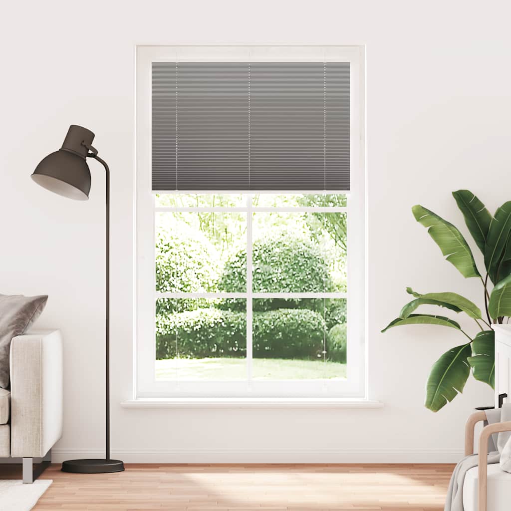 Plisségardin Antracit 120x200 cm Stofbredde 119,4 cm Polyester