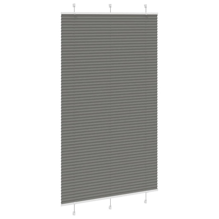Plisségardin Antracit 120x200 cm Stofbredde 119,4 cm Polyester