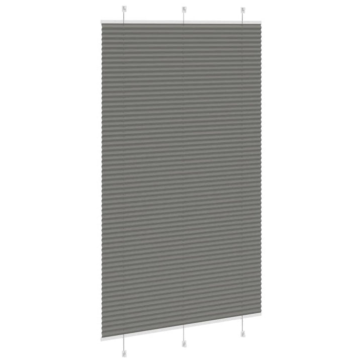Plisségardin Antracit 120x200 cm Stofbredde 119,4 cm Polyester