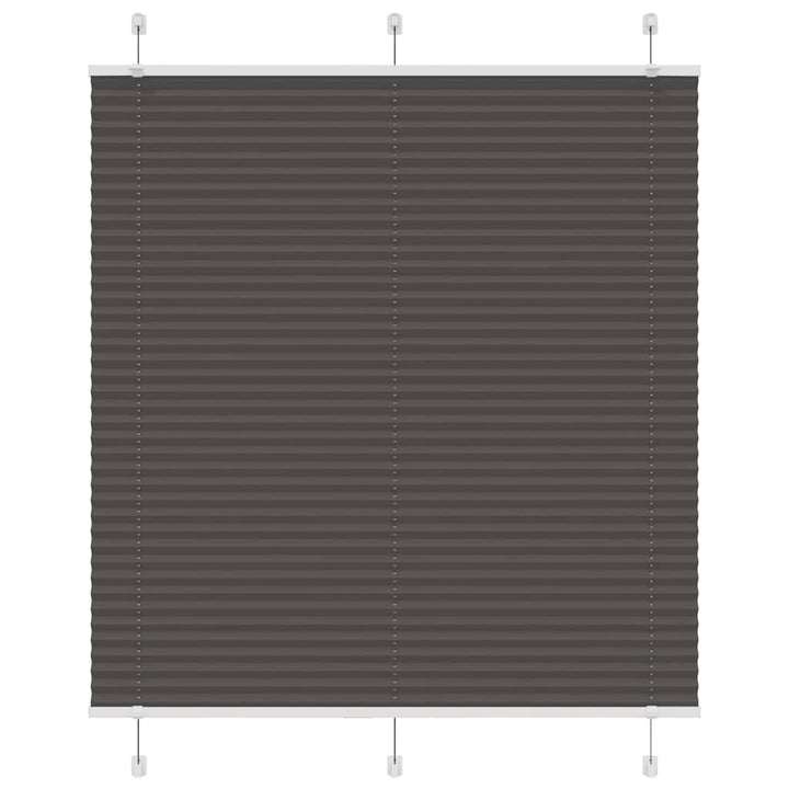 Plisségardin Sort 120x100 cm Stofbredde 119,4 cm Polyester