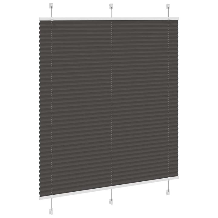 Plisségardin Sort 120x100 cm Stofbredde 119,4 cm Polyester