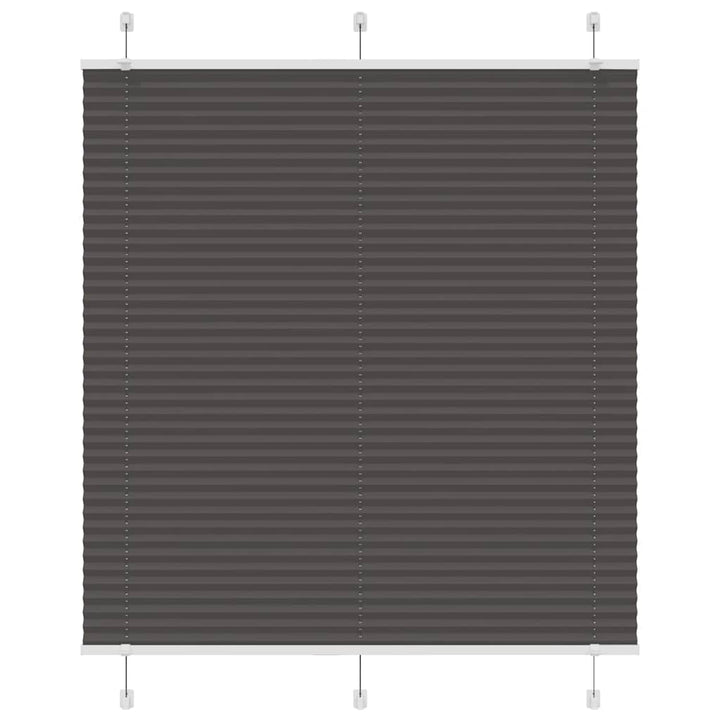 Plisségardin Sort 115x150 cm Stofbredde 114,4 cm Polyester