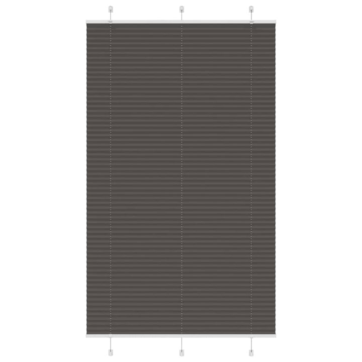 Plisségardin Sort 120x200 cm Stofbredde 119,4 cm Polyester