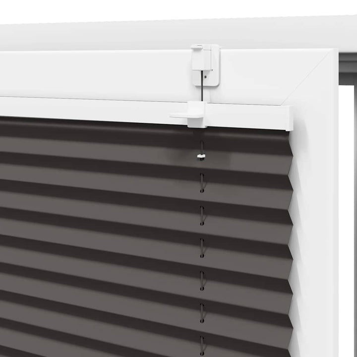 Plisségardin Sort 120x200 cm Stofbredde 119,4 cm Polyester