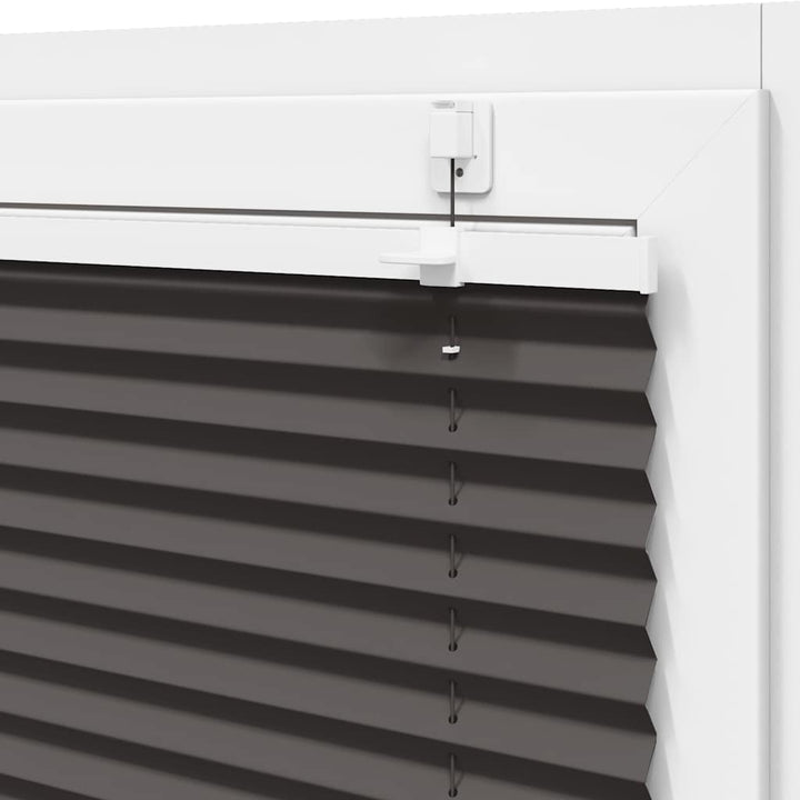 Plisségardin Sort 120x200 cm Stofbredde 119,4 cm Polyester