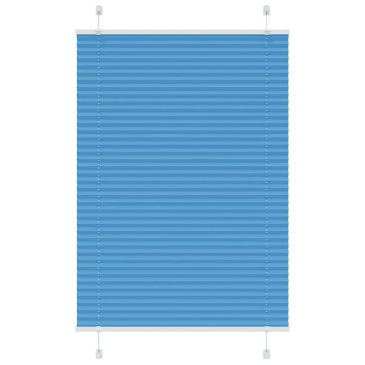 Plisségardin Blå 90x100 cm Stofbredde 89,4 cm Polyester