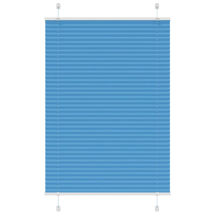 Plisségardin Blå 90x150 cm Stofbredde 89,4 cm Polyester