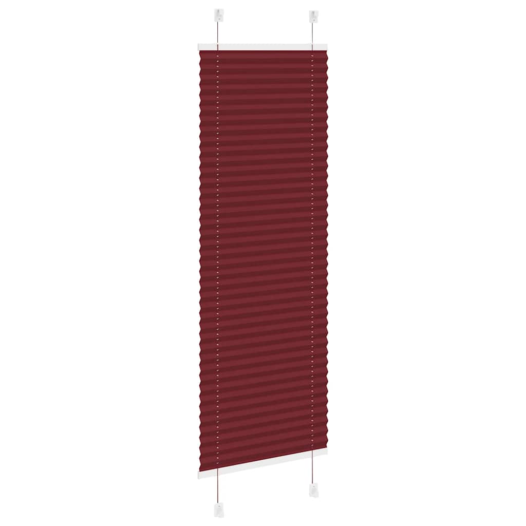 Plisségardin Bordeauxrød 40x100 cm Stofbredde 39,4 cm Polyester