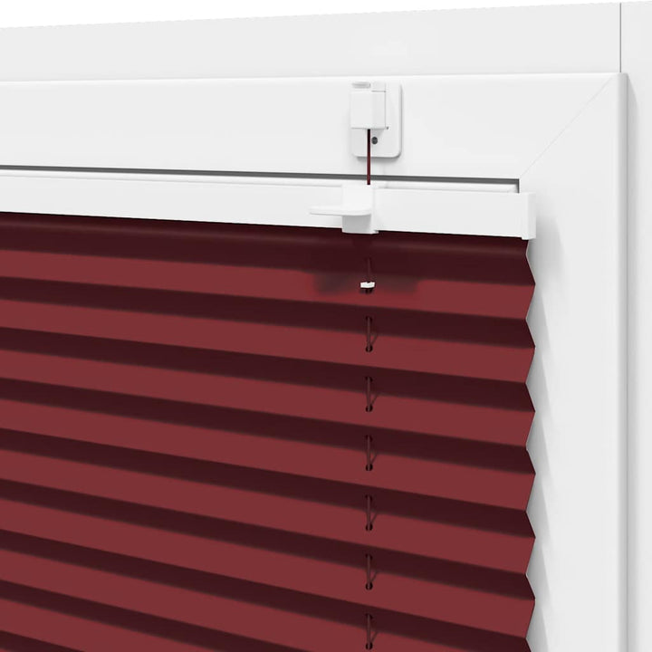 Plisségardin Bordeauxrød 40x100 cm Stofbredde 39,4 cm Polyester