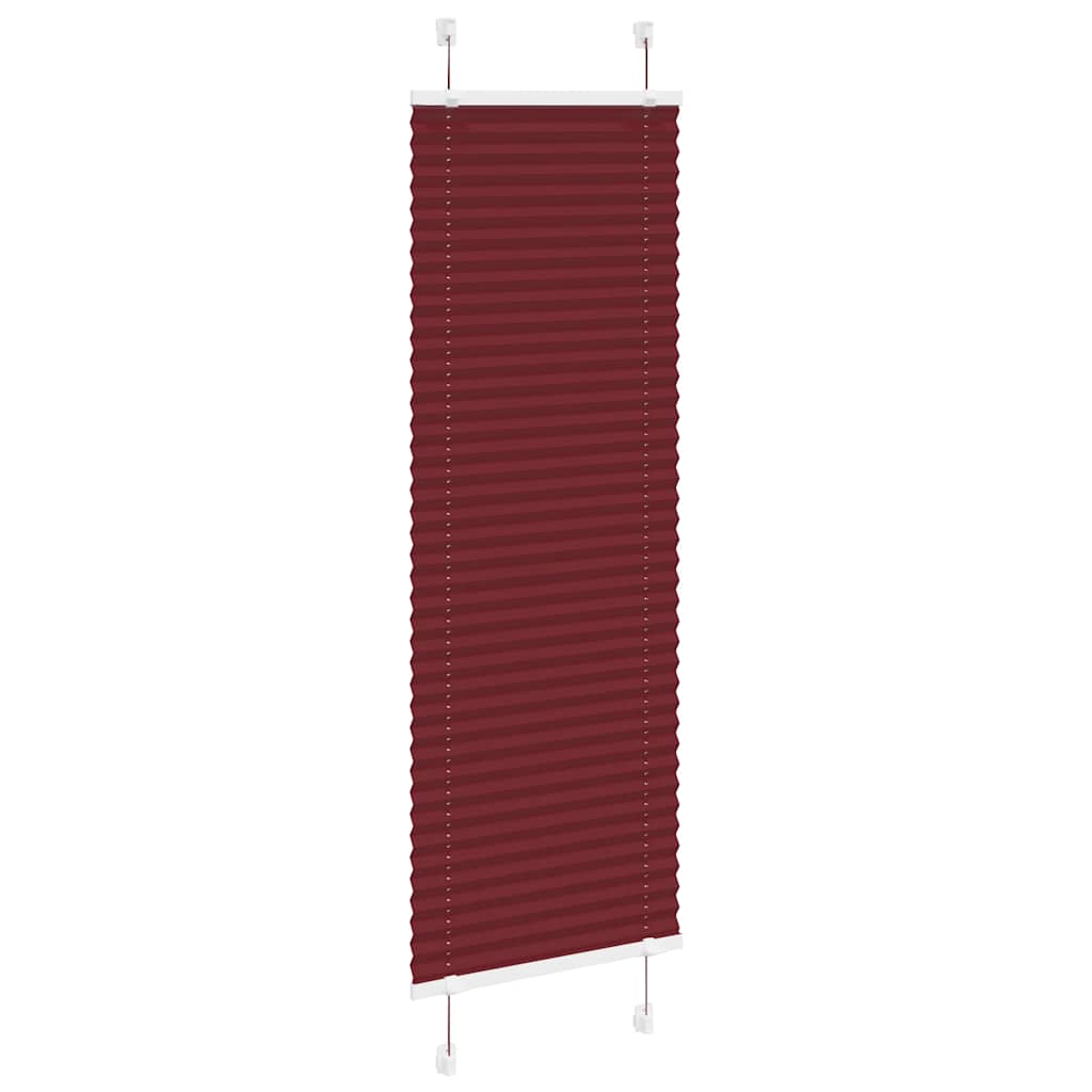Plisségardin Bordeauxrød 50x100 cm Stofbredde 49,4 cm Polyester