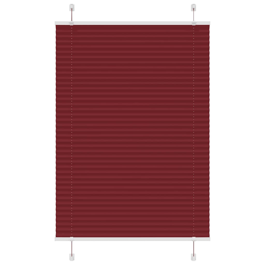 Plisségardin Bordeauxrød 90x150 cm Stofbredde 89,4 cm Polyester