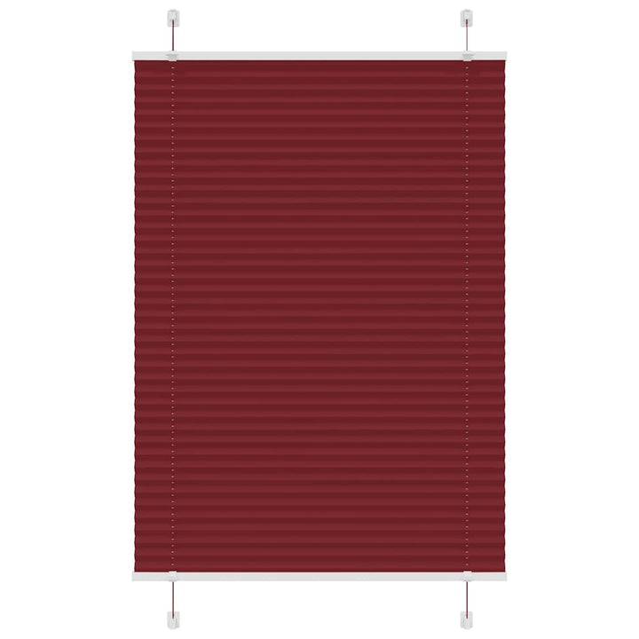 Plisségardin Bordeauxrød 90x150 cm Stofbredde 89,4 cm Polyester