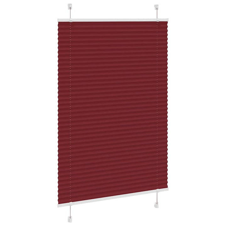 Plisségardin Bordeauxrød 90x150 cm Stofbredde 89,4 cm Polyester