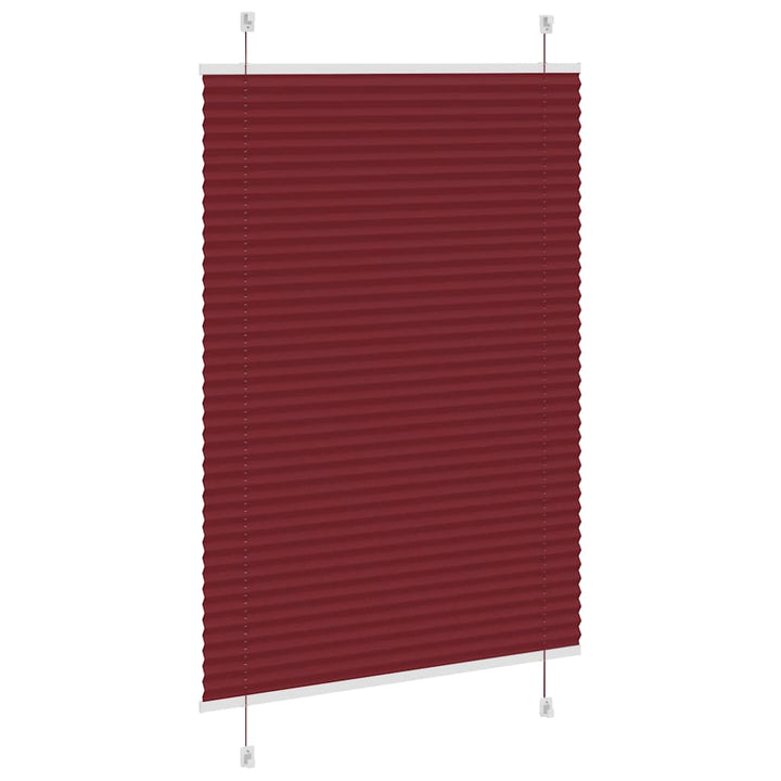 Plisségardin Bordeauxrød 90x150 cm Stofbredde 89,4 cm Polyester