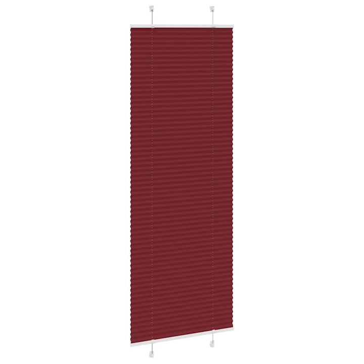 Plisségardin Bordeauxrød 80x200 cm Stofbredde 79,4 cm Polyester