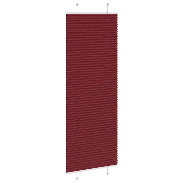 Plisségardin Bordeauxrød 80x200 cm Stofbredde 79,4 cm Polyester