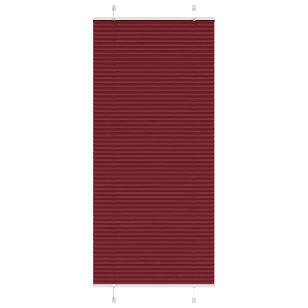 Plisségardin Bordeauxrød 90x200 cm Stofbredde 89,4 cm Polyester