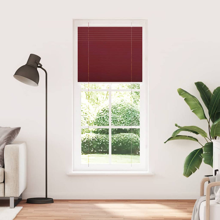 Plisségardin Bordeauxrød 90x200 cm Stofbredde 89,4 cm Polyester