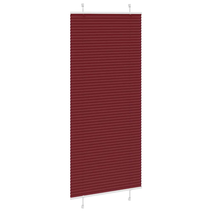 Plisségardin Bordeauxrød 90x200 cm Stofbredde 89,4 cm Polyester