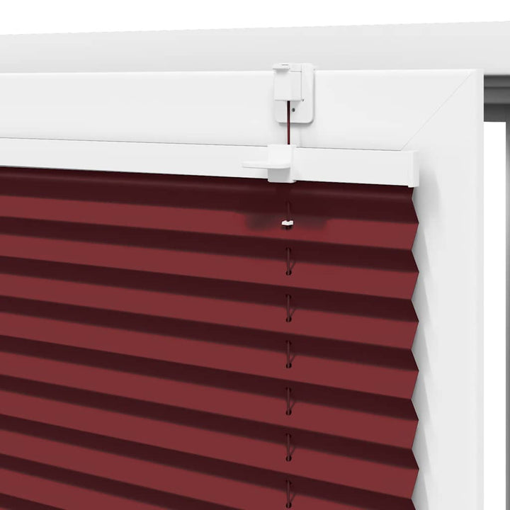 Plisségardin Bordeauxrød 90x200 cm Stofbredde 89,4 cm Polyester