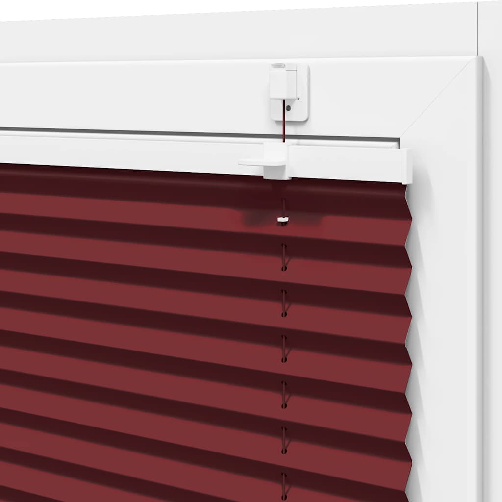 Plisségardin Bordeauxrød 90x200 cm Stofbredde 89,4 cm Polyester