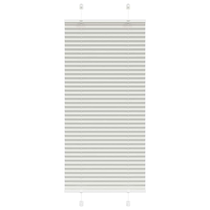 Plisségardin Lysegrå 60x100 cm Stofbredde 59,4 cm Polyester