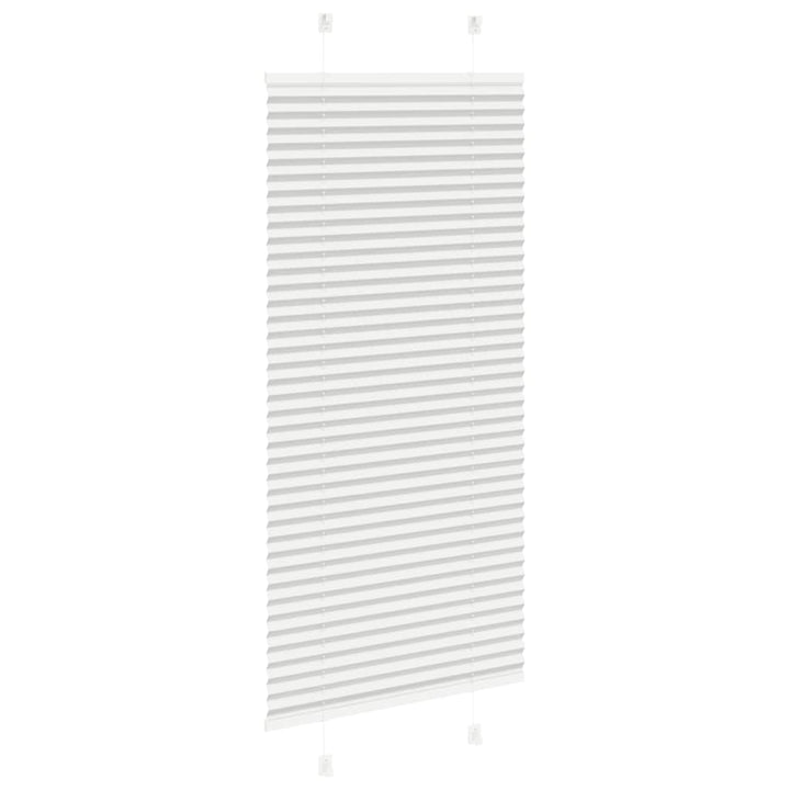 Plisségardin Lysegrå 60x100 cm Stofbredde 59,4 cm Polyester