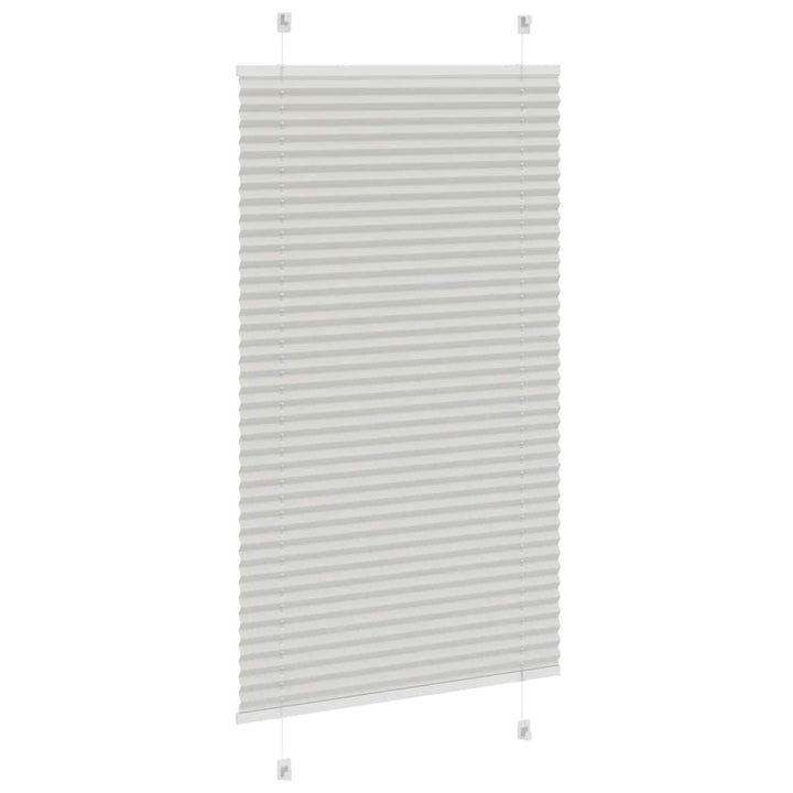 Plisségardin Lysegrå 70x100 cm Stofbredde 69,4 cm Polyester