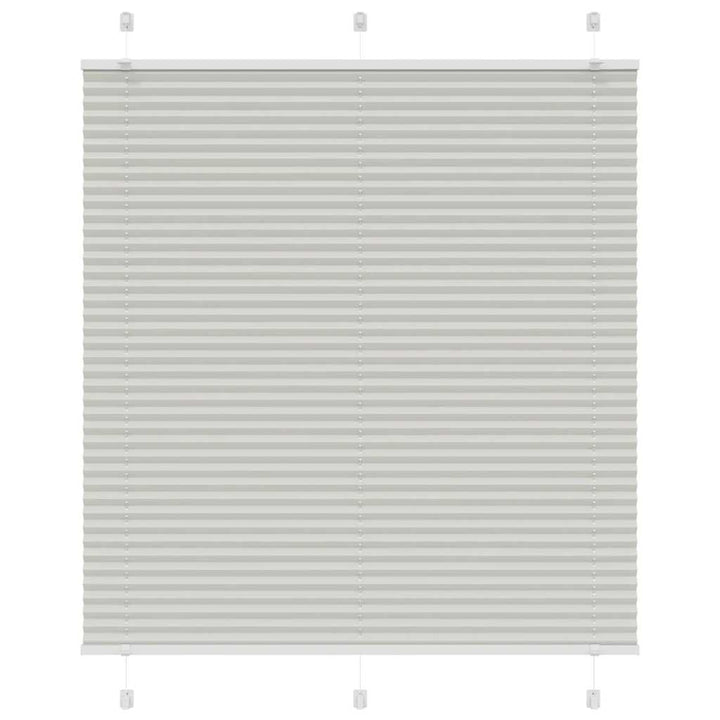 Plisségardin Lysegrå 115x100 cm Stofbredde 114,4 cm Polyester