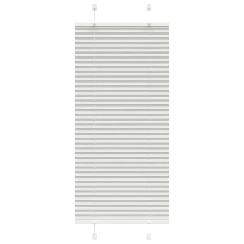 Plisségardin Lysegrå 65x150 cm Stofbredde 64,4 cm Polyester