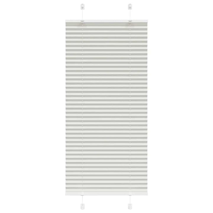 Plisségardin Lysegrå 65x150 cm Stofbredde 64,4 cm Polyester