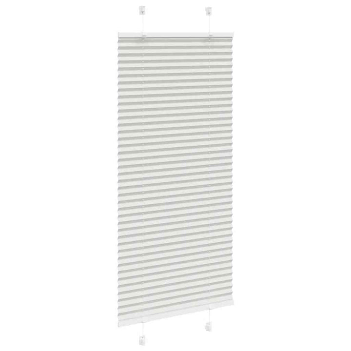 Plisségardin Lysegrå 65x150 cm Stofbredde 64,4 cm Polyester