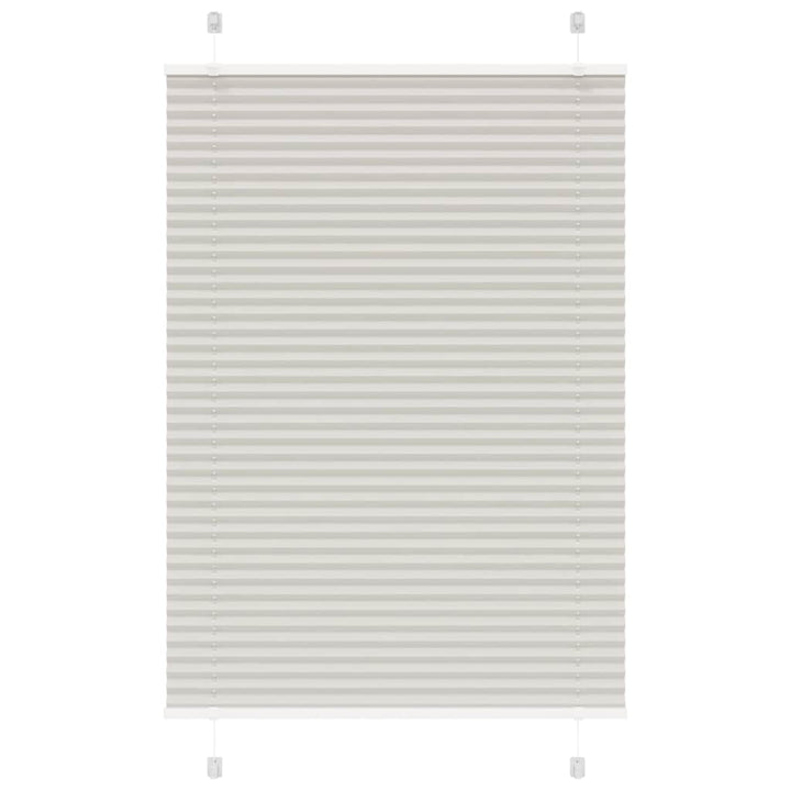 Plisségardin Lysegrå 95x150 cm Stofbredde 94,4 cm Polyester