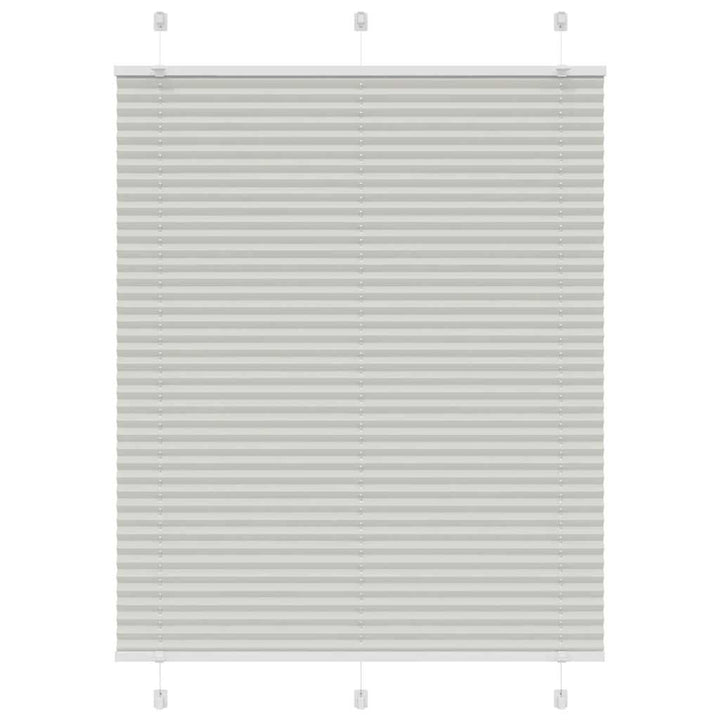 Plisségardin Lysegrå 110x150 cm Stofbredde 109,4 cm Polyester