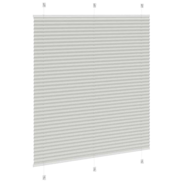 Plisségardin Lysegrå 115x150 cm Stofbredde 114,4 cm Polyester
