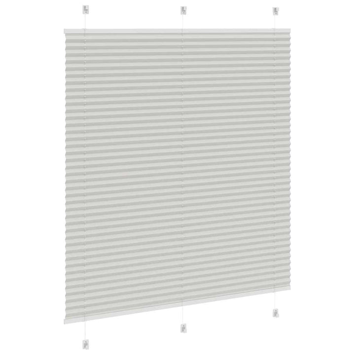 Plisségardin Lysegrå 120x150 cm Stofbredde 119,4 cm Polyester