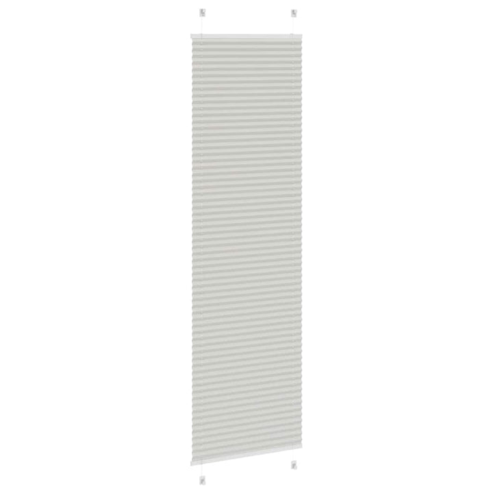 Plisségardin Lysegrå 65x200 cm Stofbredde 64,4 cm Polyester