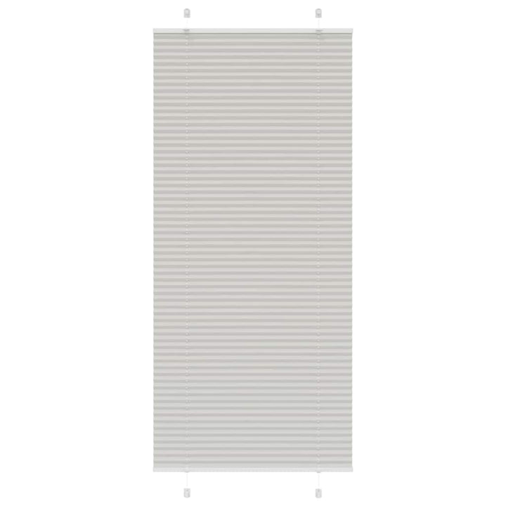 Plisségardin Lysegrå 100x200 cm Stofbredde 99,4 cm Polyester