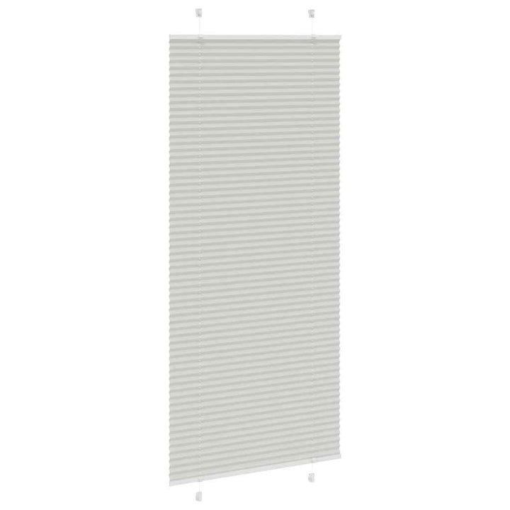 Plisségardin Lysegrå 100x200 cm Stofbredde 99,4 cm Polyester
