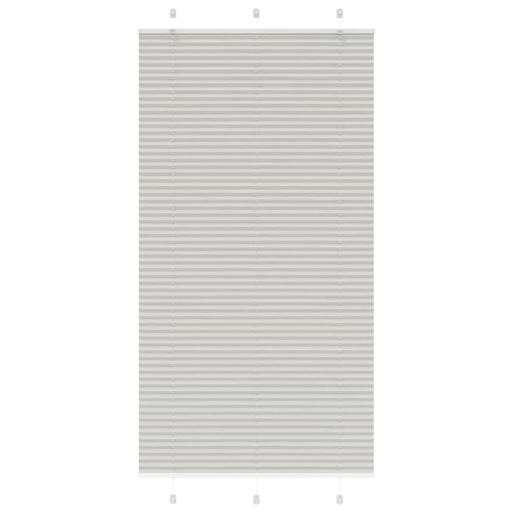 Plisségardin Lysegrå 110x200 cm Stofbredde 109,4 cm Polyester